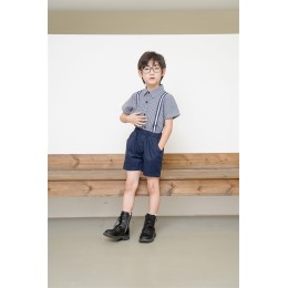 BD-MO-146   設計撞色拼接襯衫校服   訂製學院風校服   模特展示   校服設計工廠 BD-MO-146   設計撞色拼接襯衫校服   訂製學院風校服   模特展示   校服設計工廠